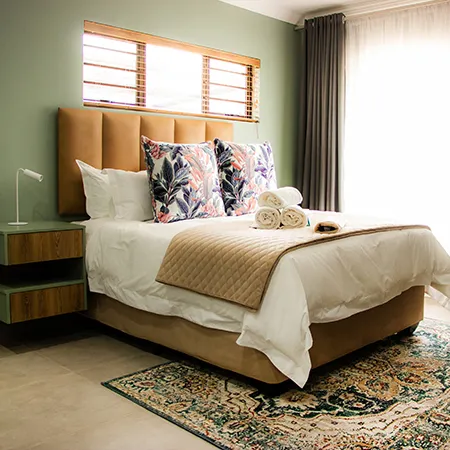 Clean and modern bathroom with quality fixtures and amenities